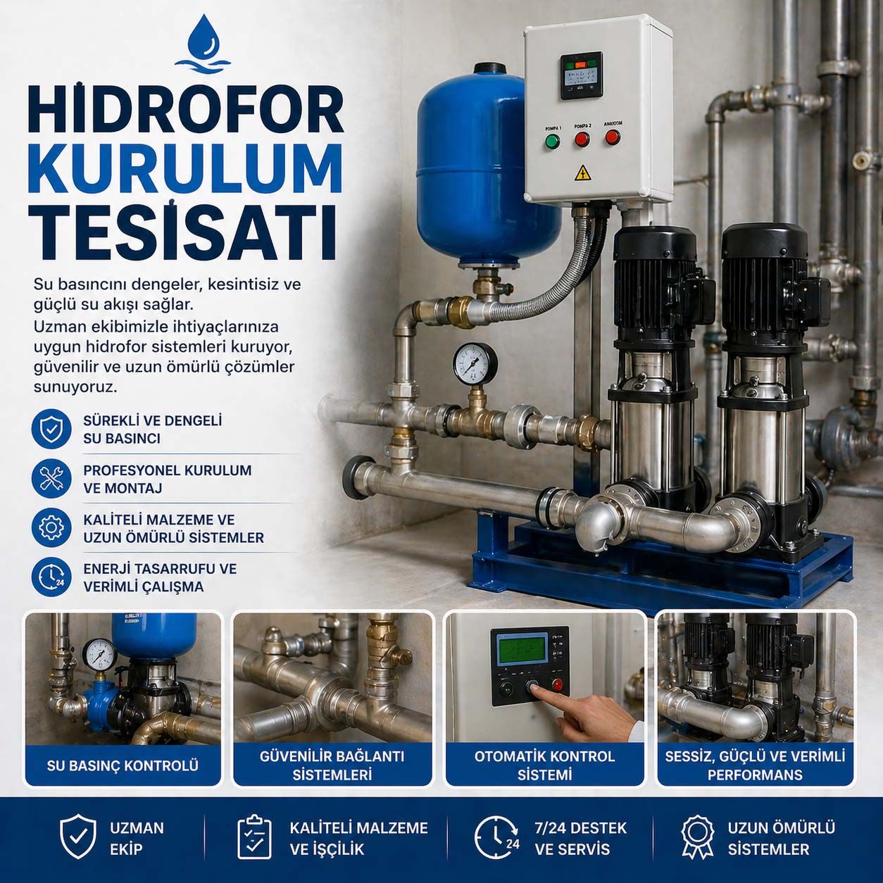 Hidrofor Kurulum Tesisatı