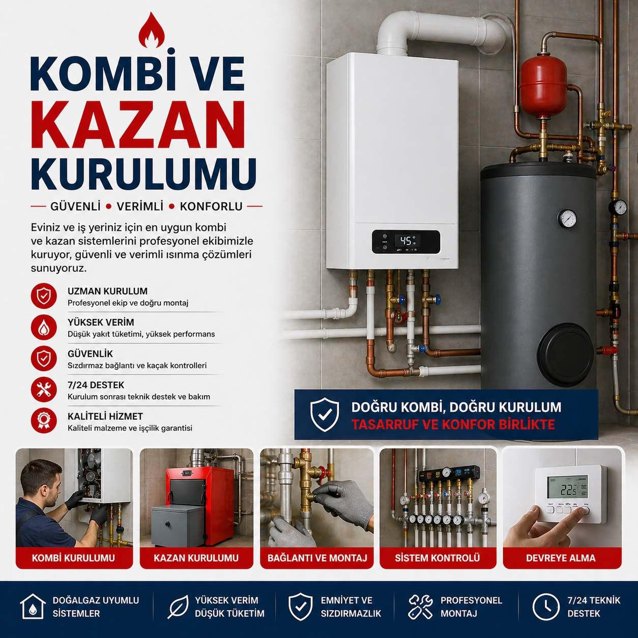 Kombi ve Kazan Kurulumu